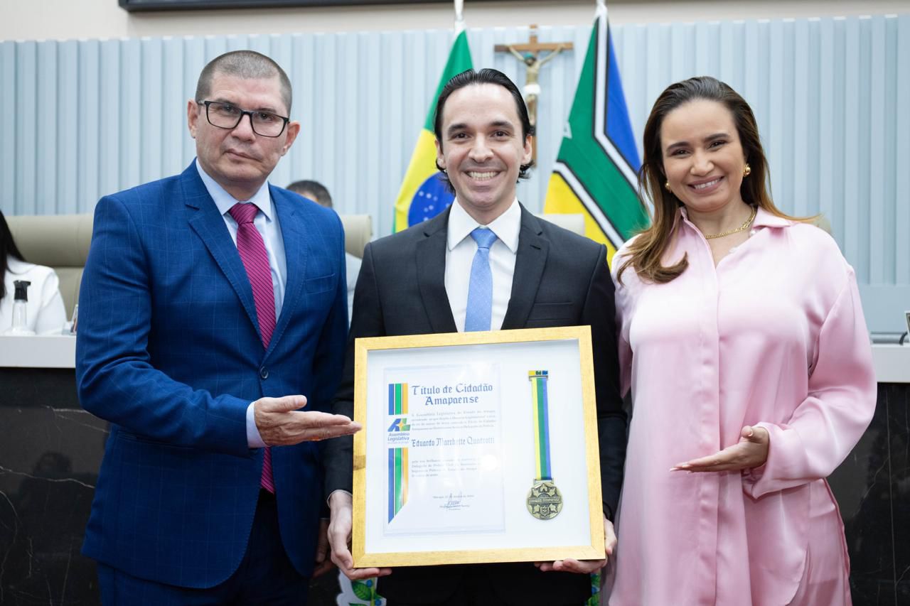 DELEGADO DE POLÍCIA RECEBE TÍTULO DE CIDADÃO AMAPAENSE